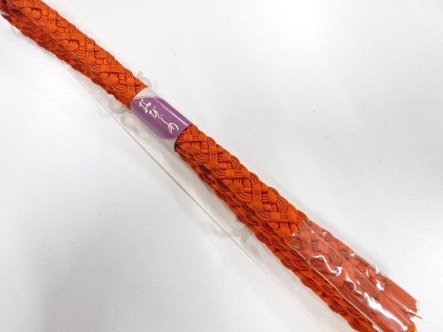 未使用品　正絹　夏手組帯締め